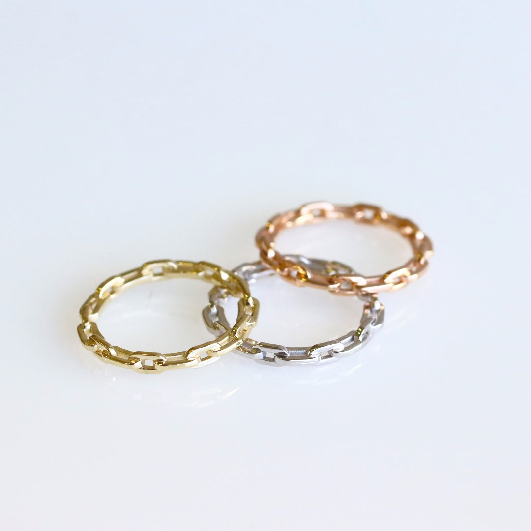 Linked By Love Ring White