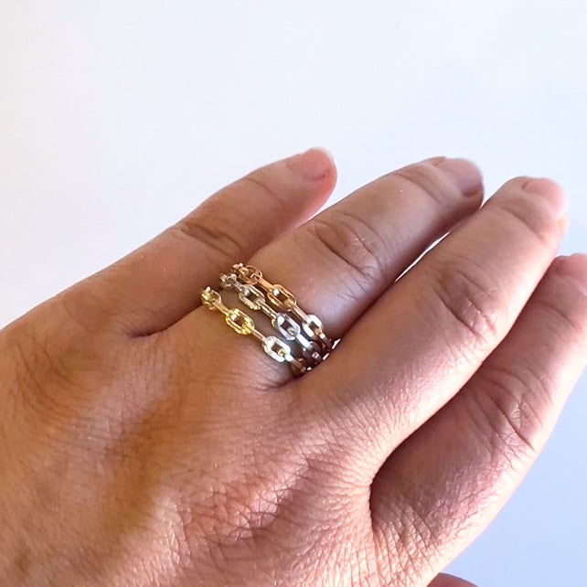 Linked By Love Ring Yellow