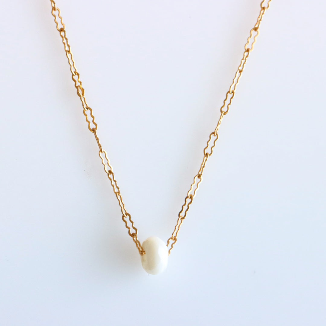 Rondelle Pearl Necklace