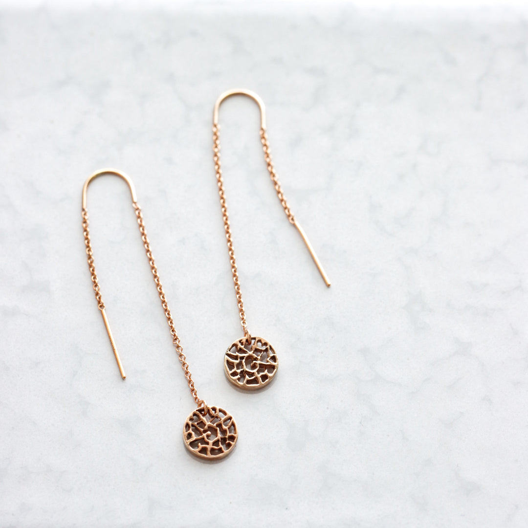 Filigree Disc Threader Silver