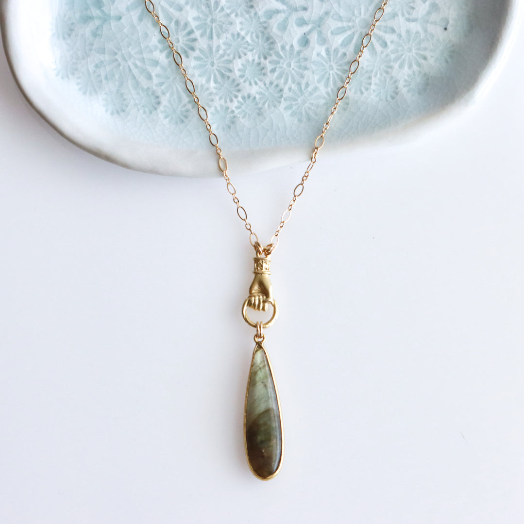 Labradorite Hand Necklace