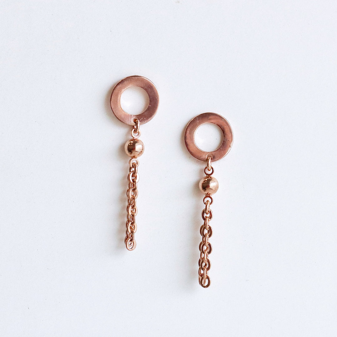 Lantern Stud Earring Gold