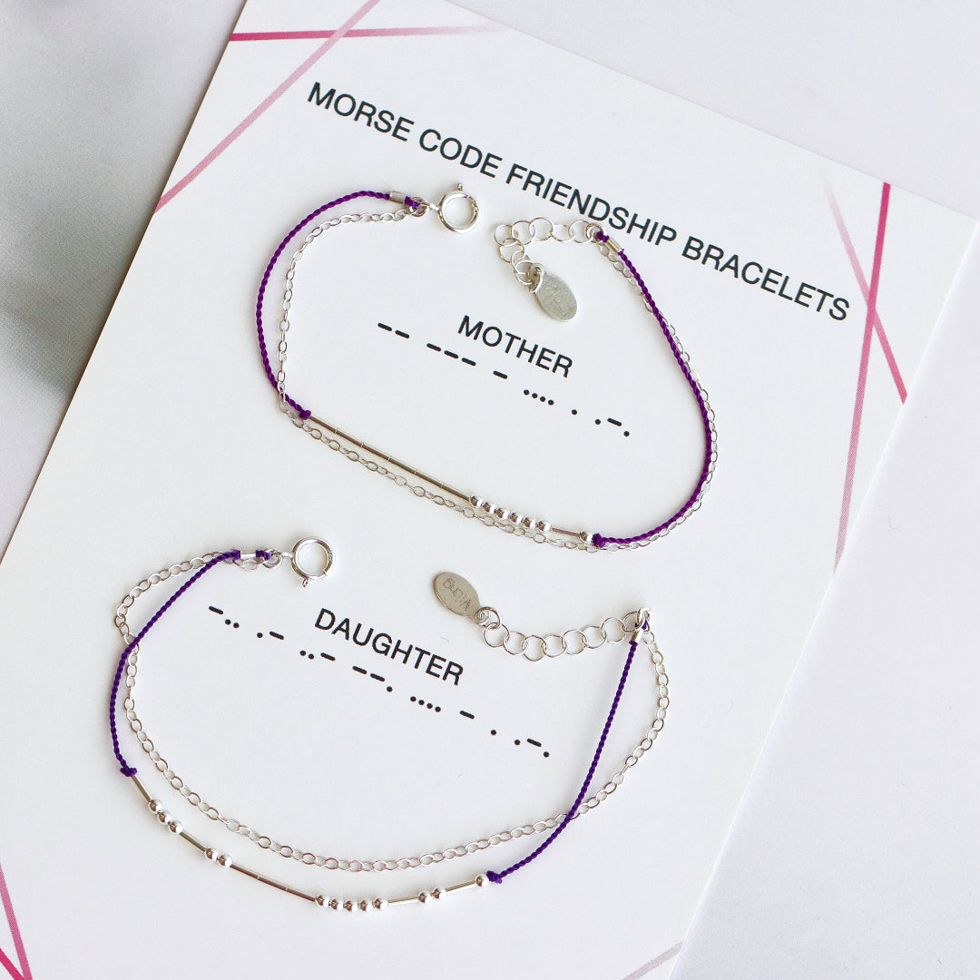Mother Daughter Bracelet Set Silver - Main Image