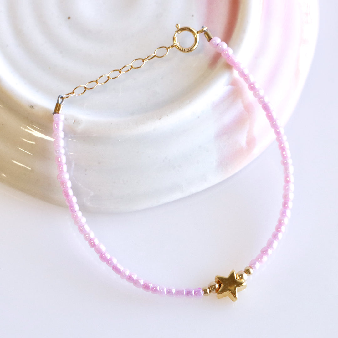 Star Bead Bracelet Gold