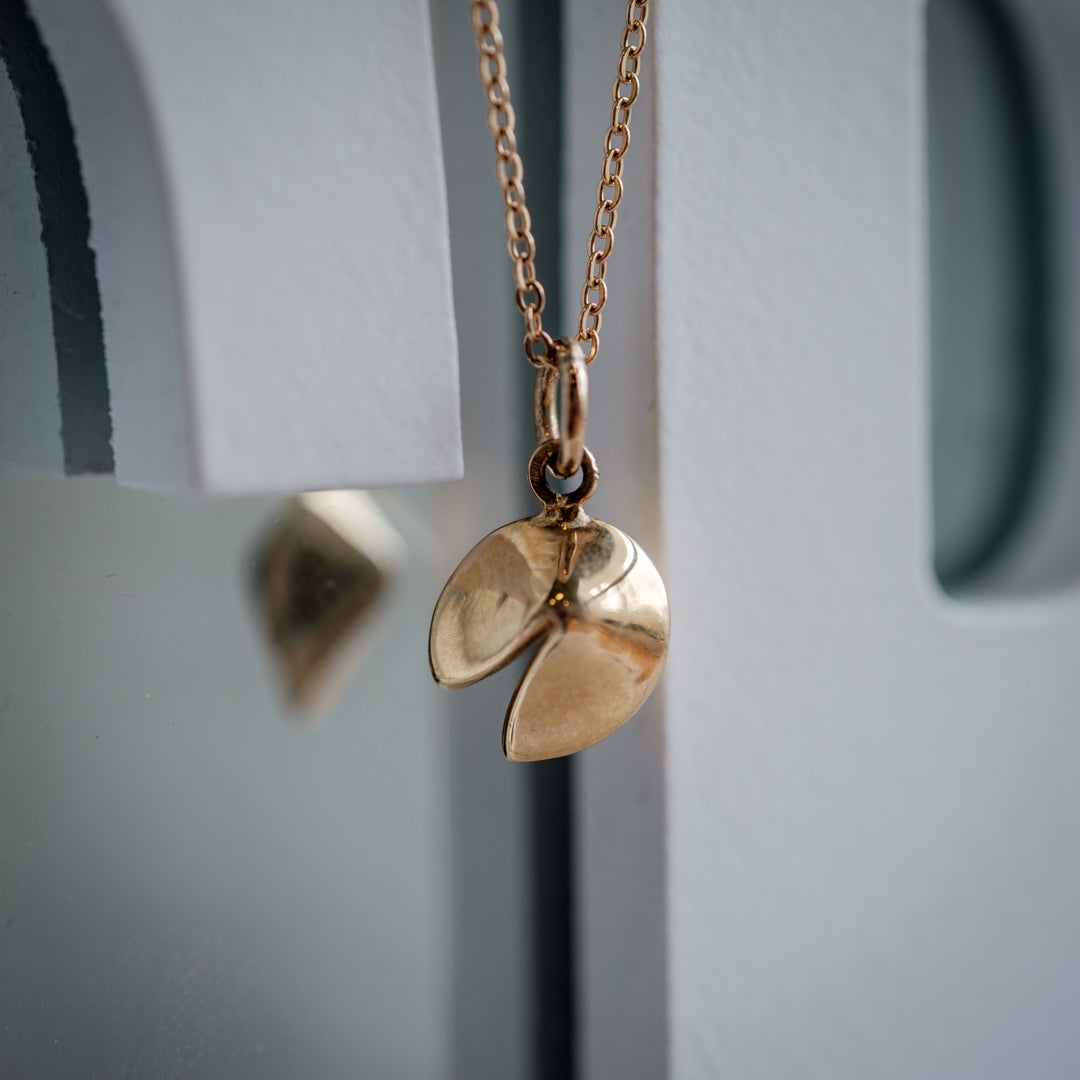 Fortune Cookie 14k Necklace