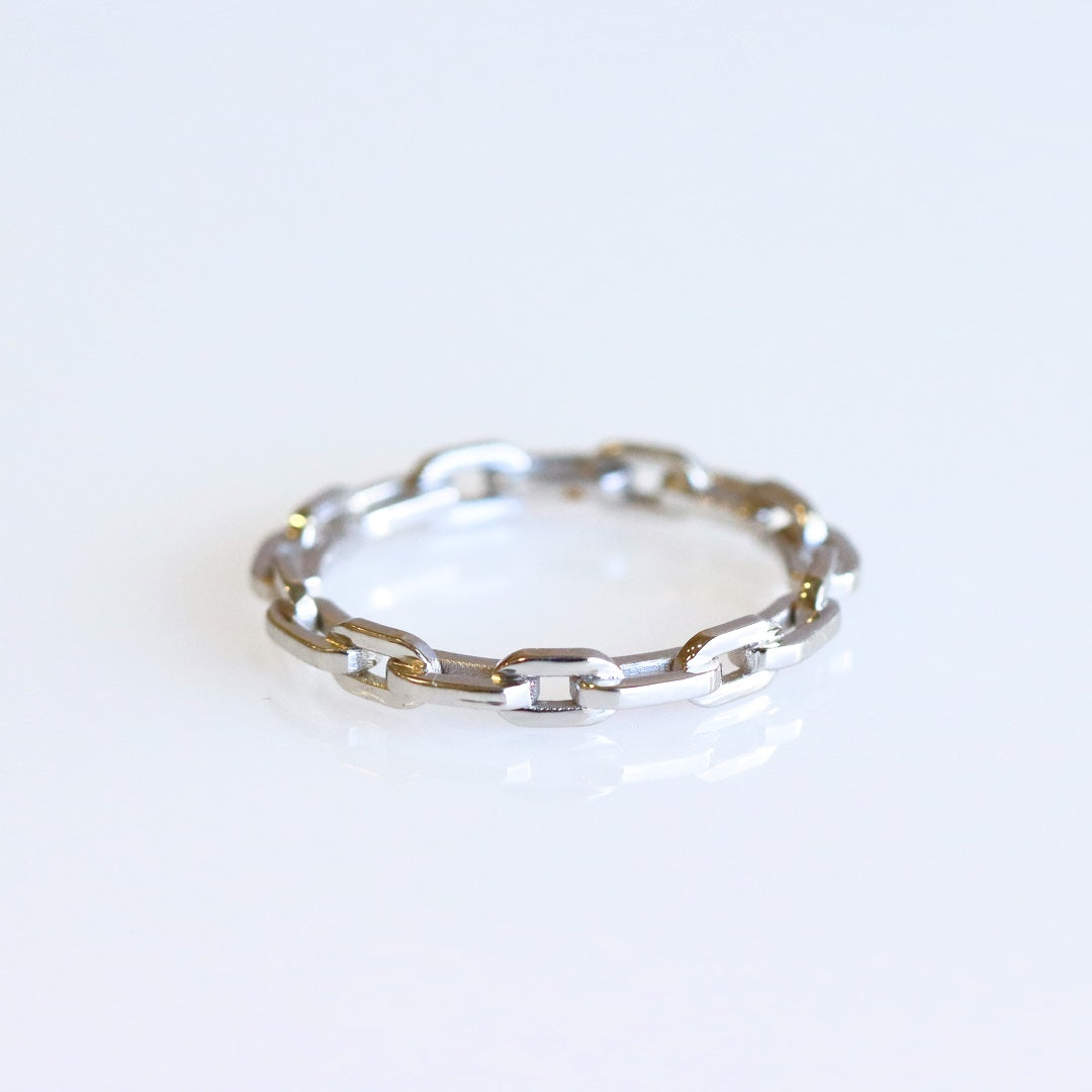 Linked By Love Ring White