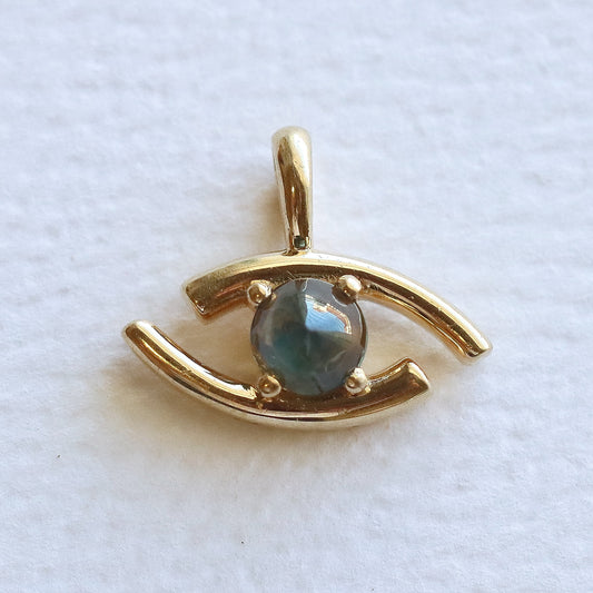 Evil Eye Pendant Yellow Gold