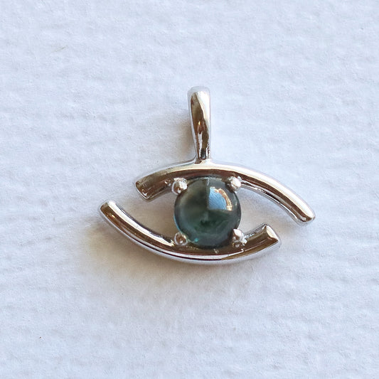 Evil Eye Pendant White Gold