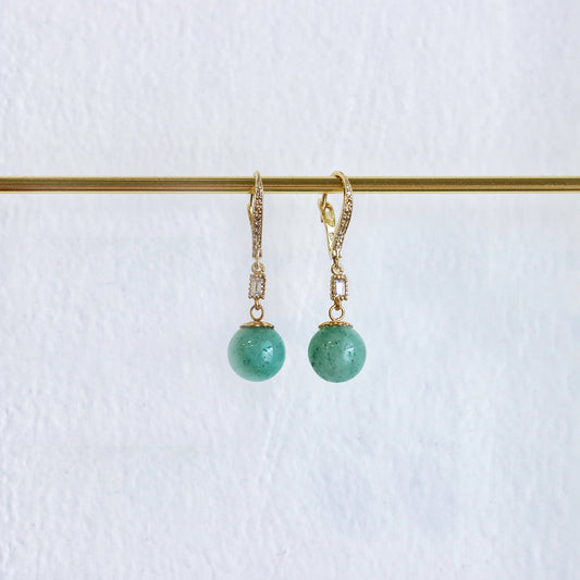 Aventurine Drop Earrings