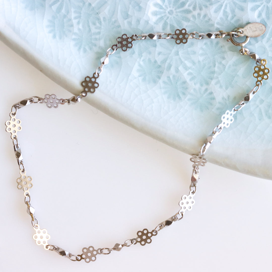 Daisy Anklet Silver