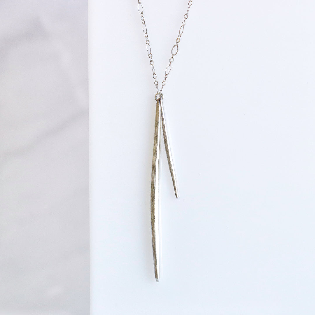Double Thorn Necklace Gold