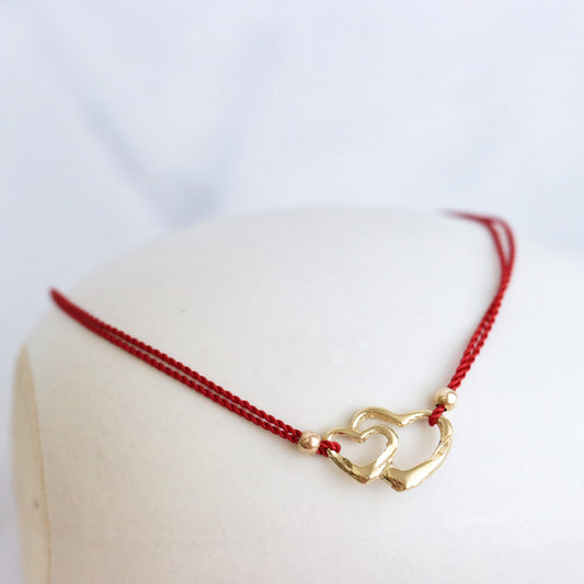 Double Heart Friendship Bracelet