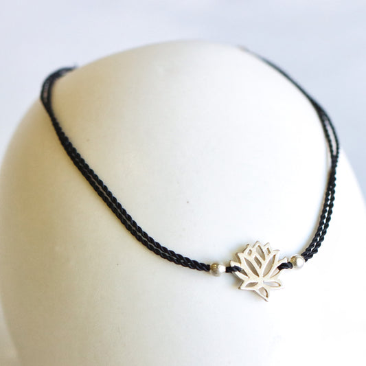 Lotus Friendship Bracelet Silver