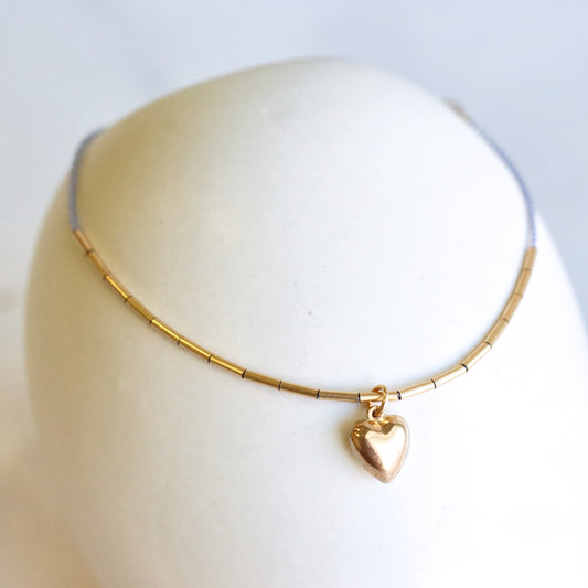 Puffy Heart Friendship Bracelet