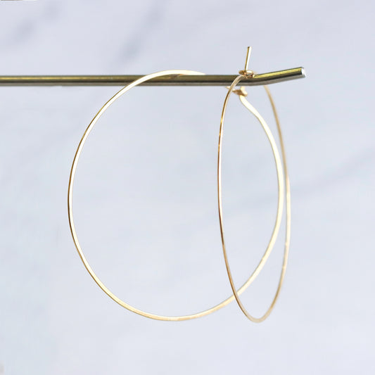 Hammered Hoops Gold