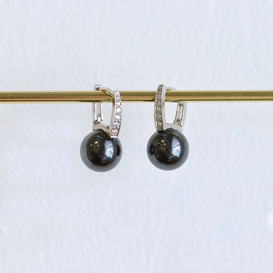 Hematite Romance Earrings