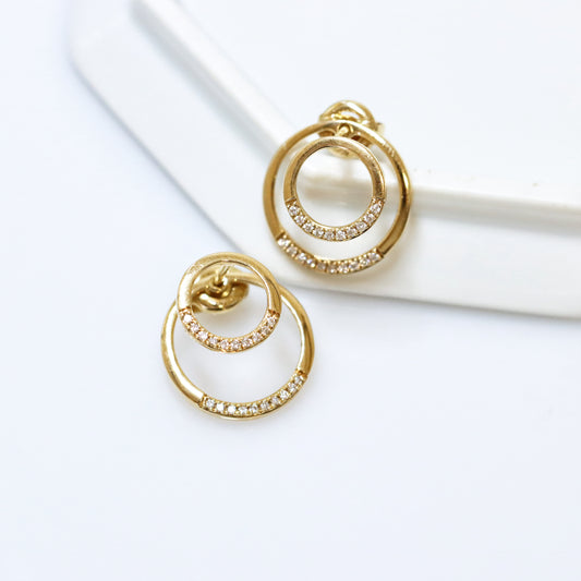 Front Back Circle Earring