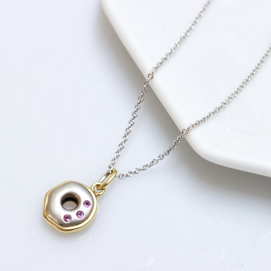 Frosted Donut Necklace