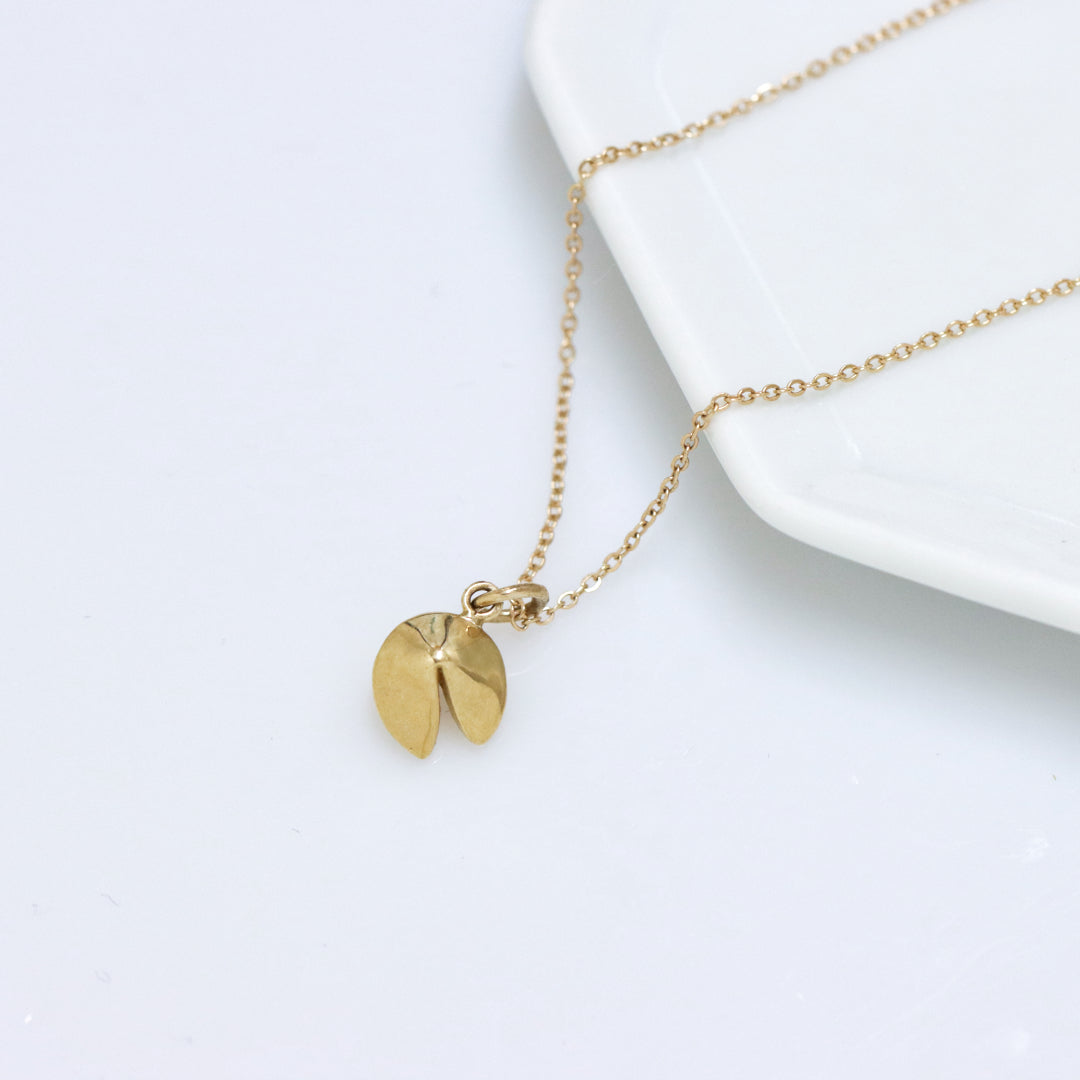Fortune Cookie 14k Necklace