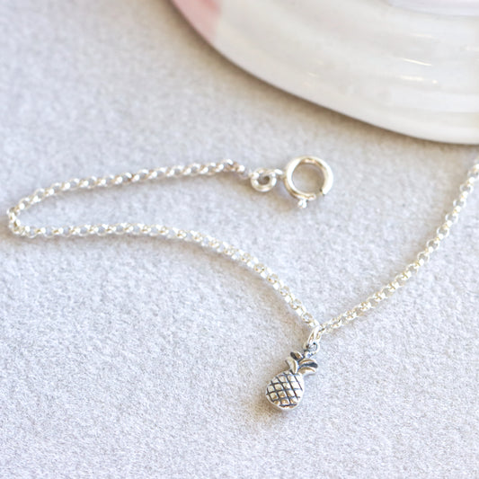 Pineapple Silver Bracelet