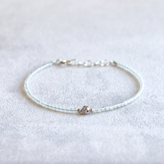 Lace Jade Silver Bracelet