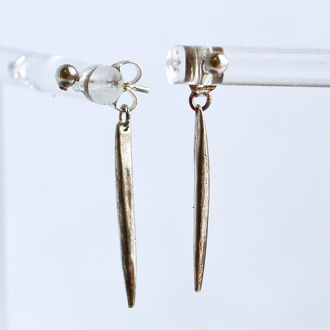 Thorn Stud Earrings Silver